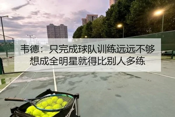 韦德：只完成球队训练远远不够 想成全明星就得比别人多练